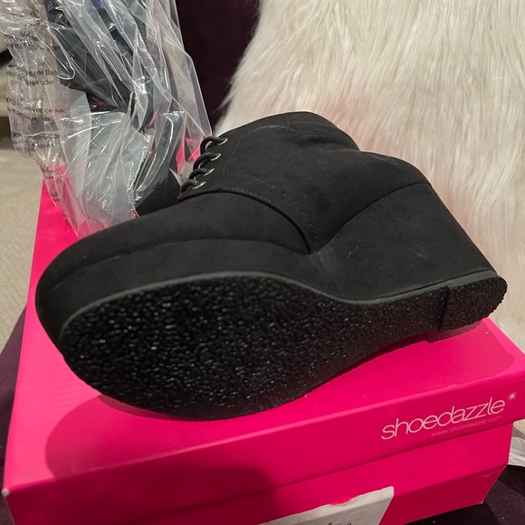 Nivera Platform Wedge Bootie black size 8 - Picture 6 of 6